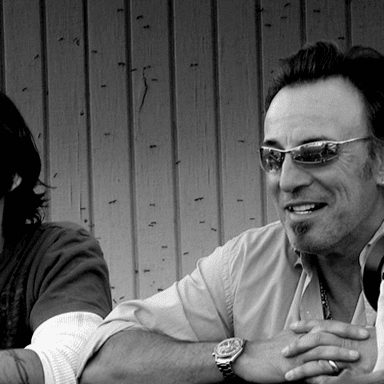 Springsteen & Vaughn on set